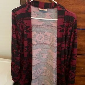 Cotton open long sleeve